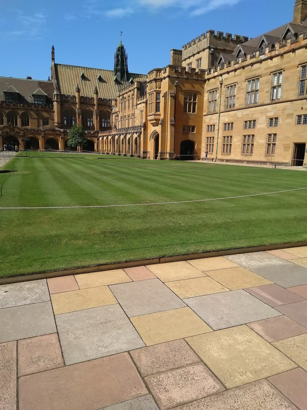 The sandstone Main Quadrangle of the University of Sydney